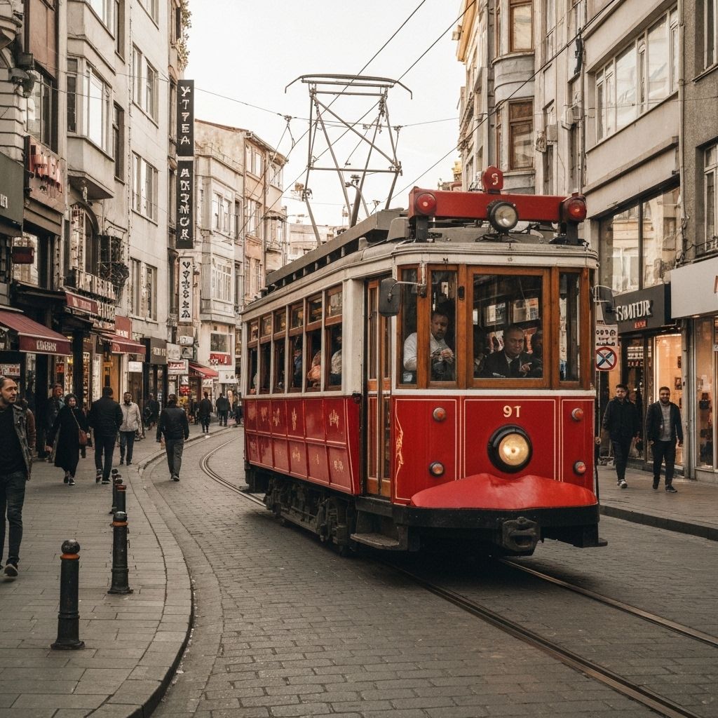 Tram rouge